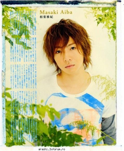 imagini arashi din reviste hmm acum avea postez muuuulte poze dar iau :]] hmm asa ...incep